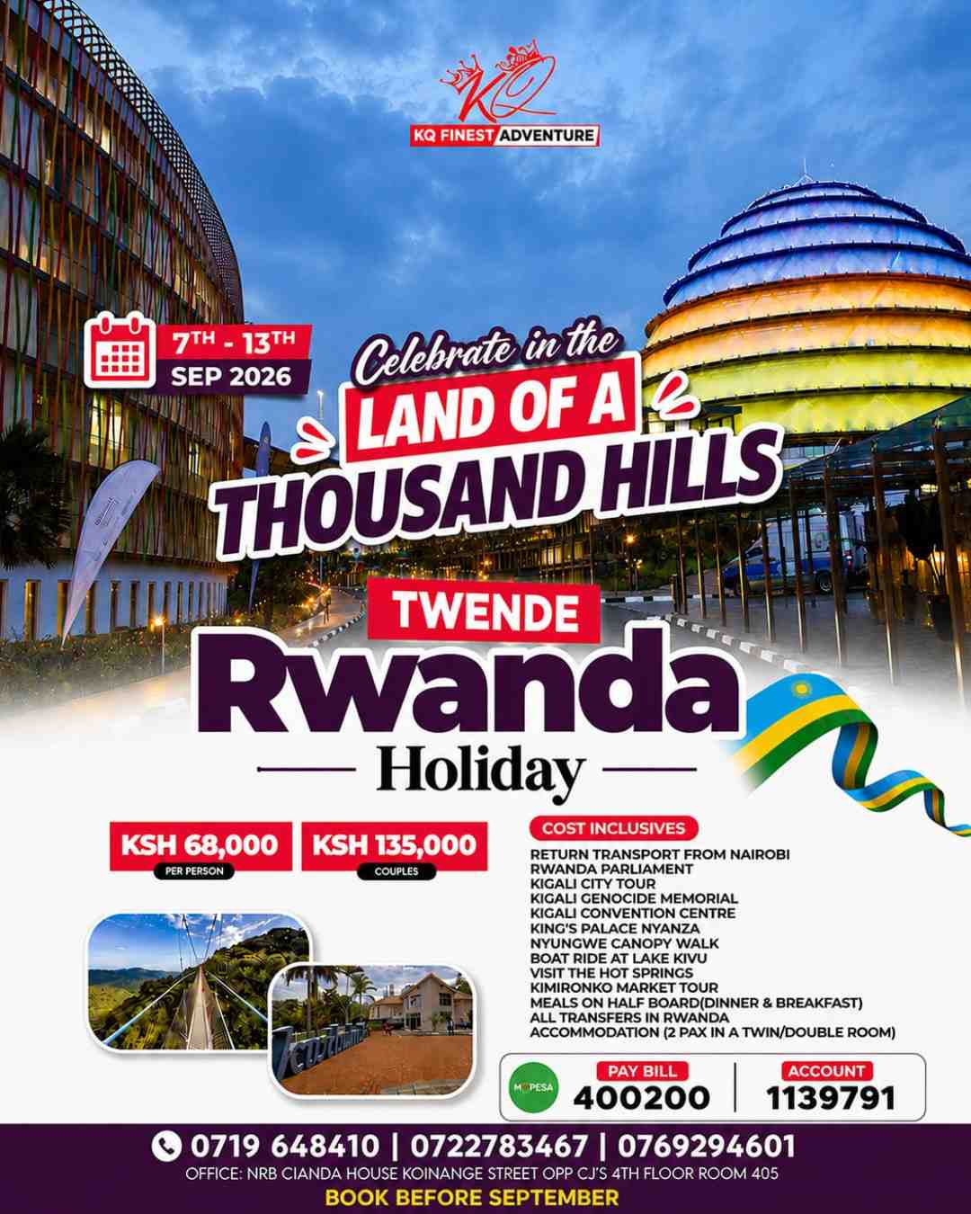 TWENDE RWANDA HOLIDAY 